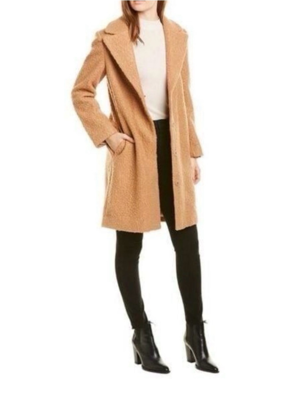 J. McLaughlin Camel Teddy Coat